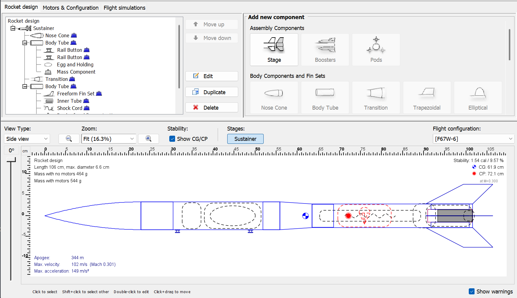 Rocket Simulation Model