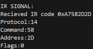 IR reciever output